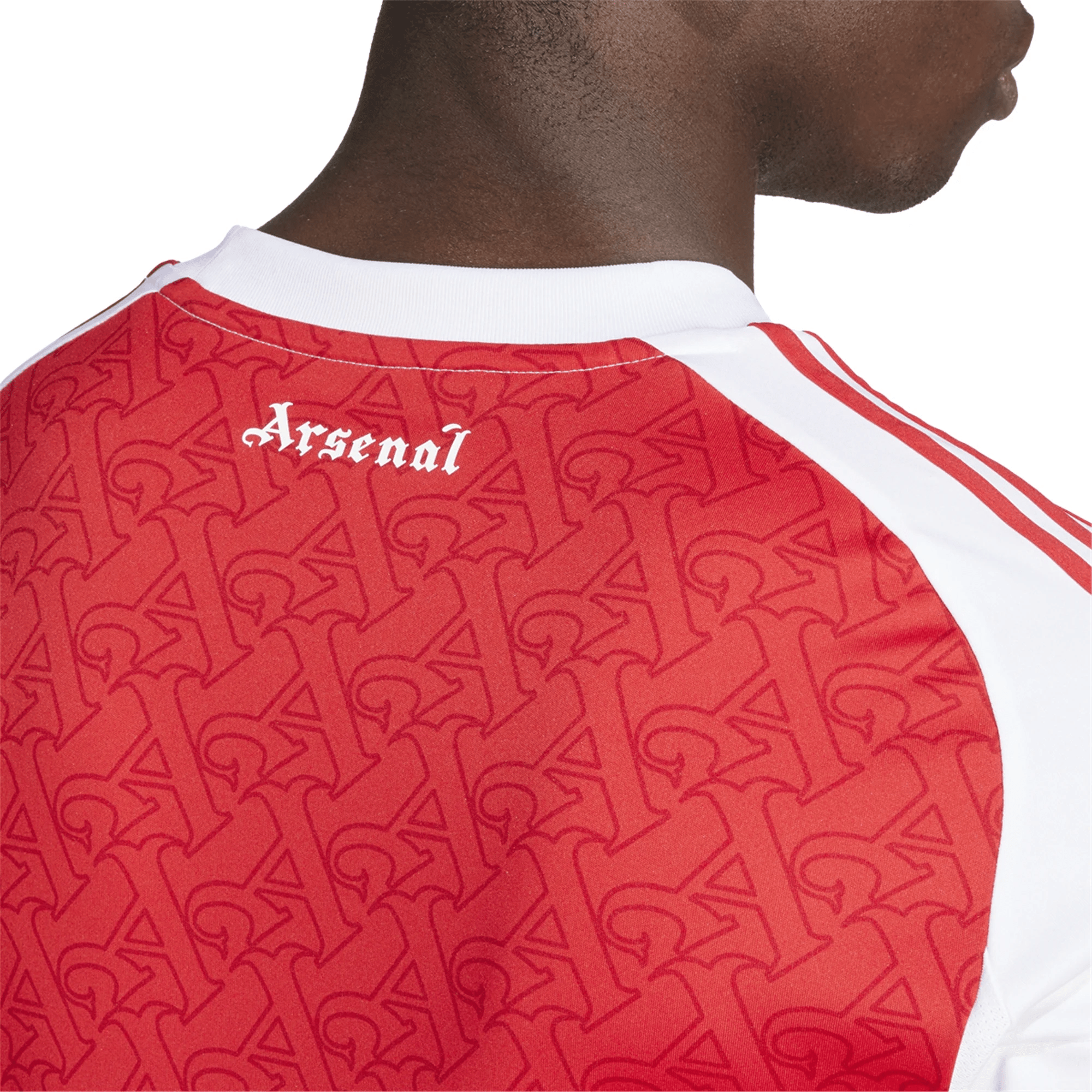 adidas Arsenal Eberechi Eze Home Jersey w/ EPL + No Room For Racism Pa