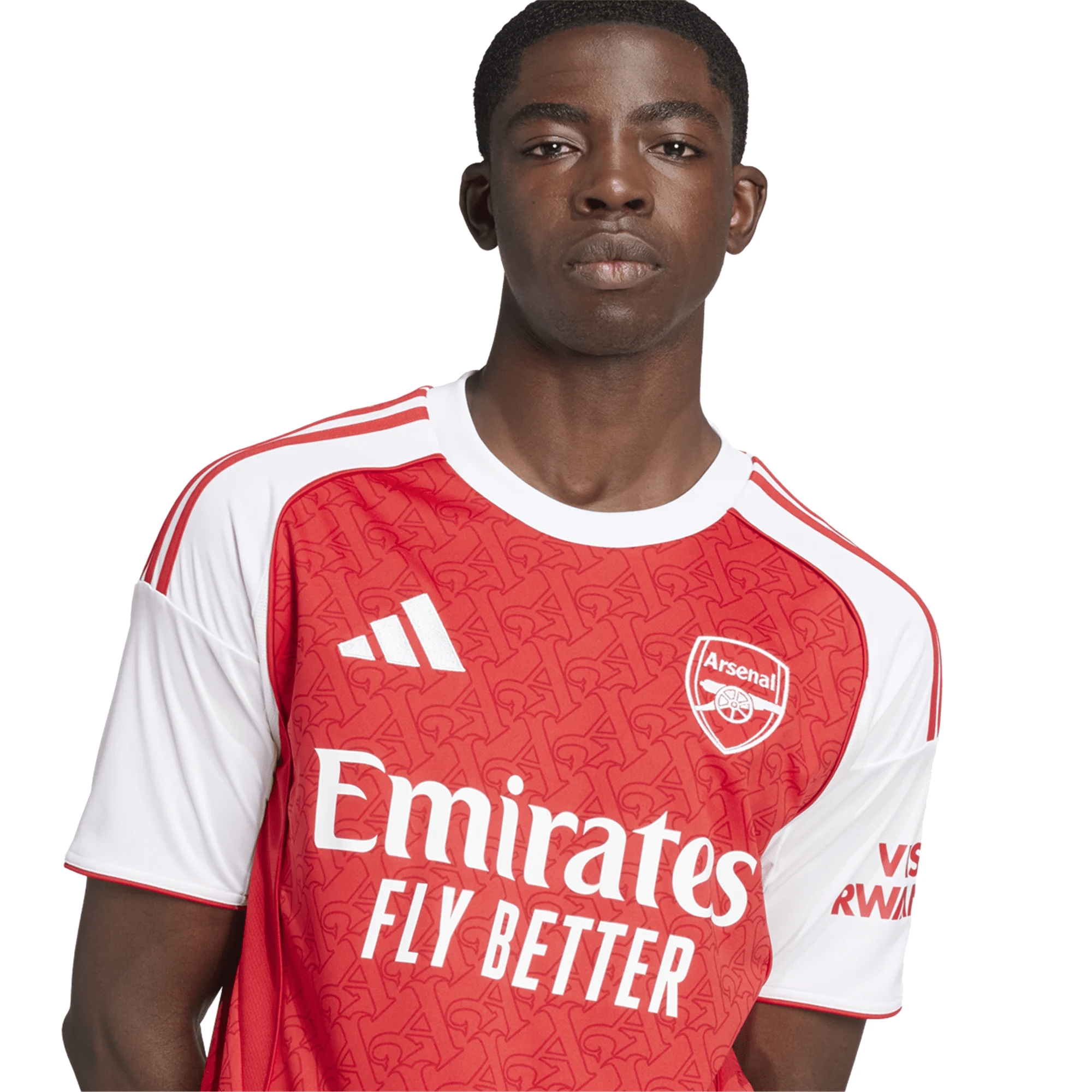 adidas Arsenal Eberechi Eze Home Jersey w/ EPL + No Room For Racism Pa