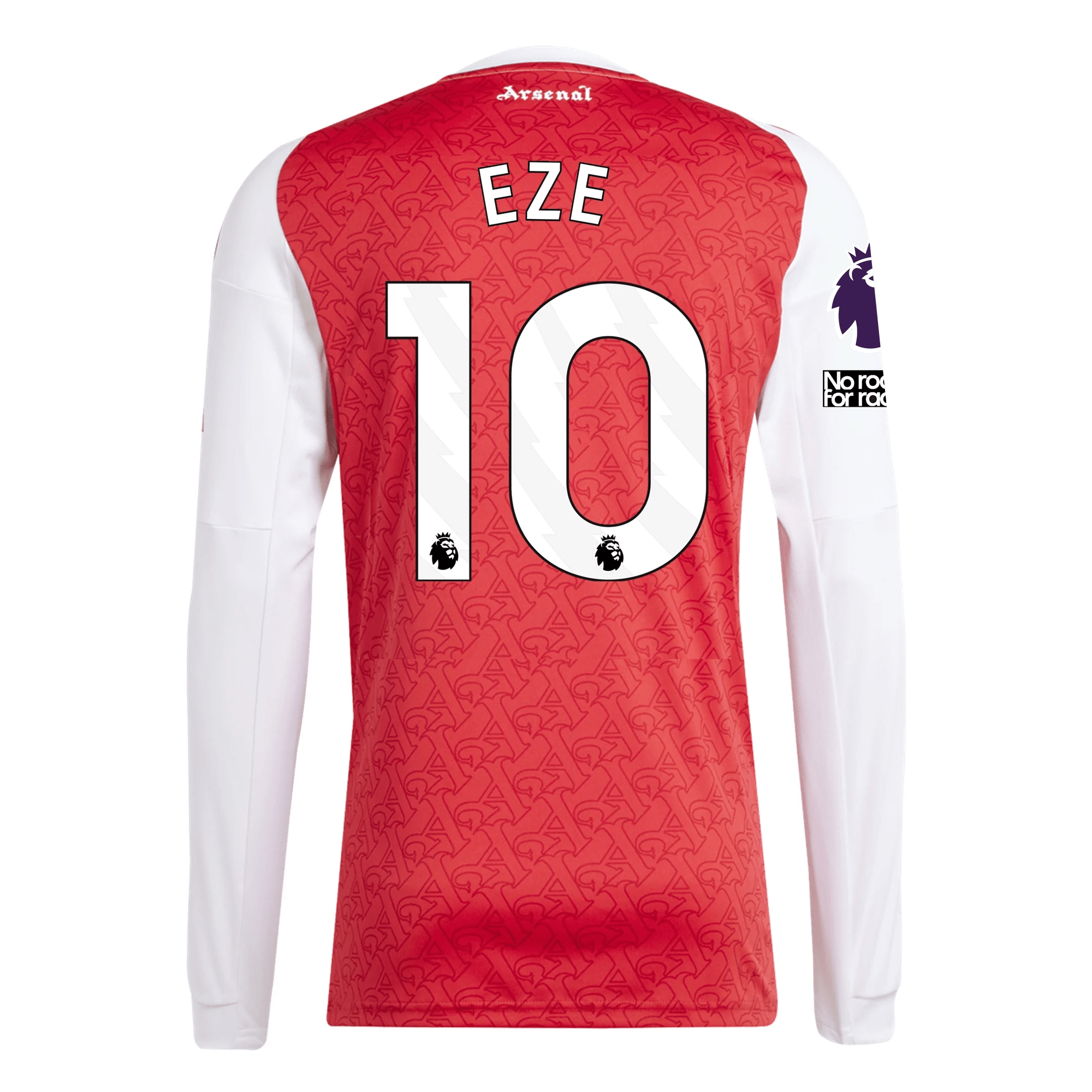 新品 25/26 アーセナル ホーム EZE選手10番 Lサイズ シャツ adidas Arsenal Eberechi Eze Long Sleeve Home Jersey w/ EPL + No Room F
