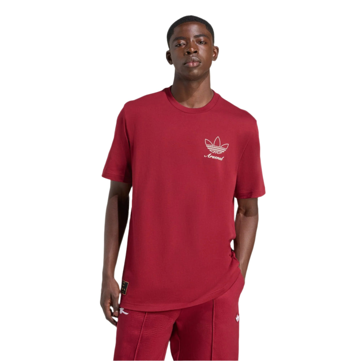 adidas Arsenal FC Icon Graphic T-Shirt (Burgundy) | SoccerWearhouse