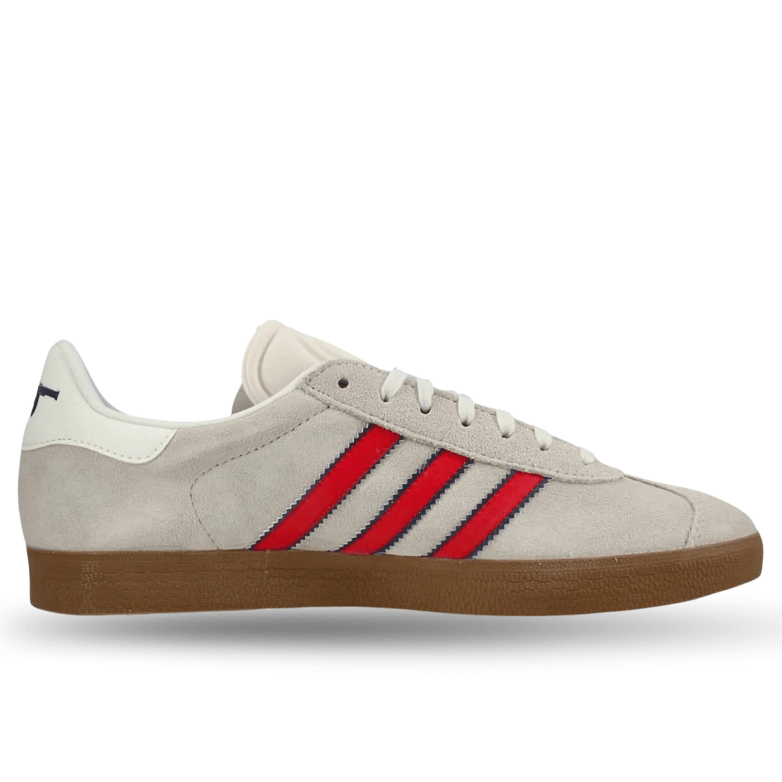 adidas Arsenal Gazelle Terrace Soccer Shoe (Offwhite/Better Scarlet/Night Sky) | SoccerWearhouse