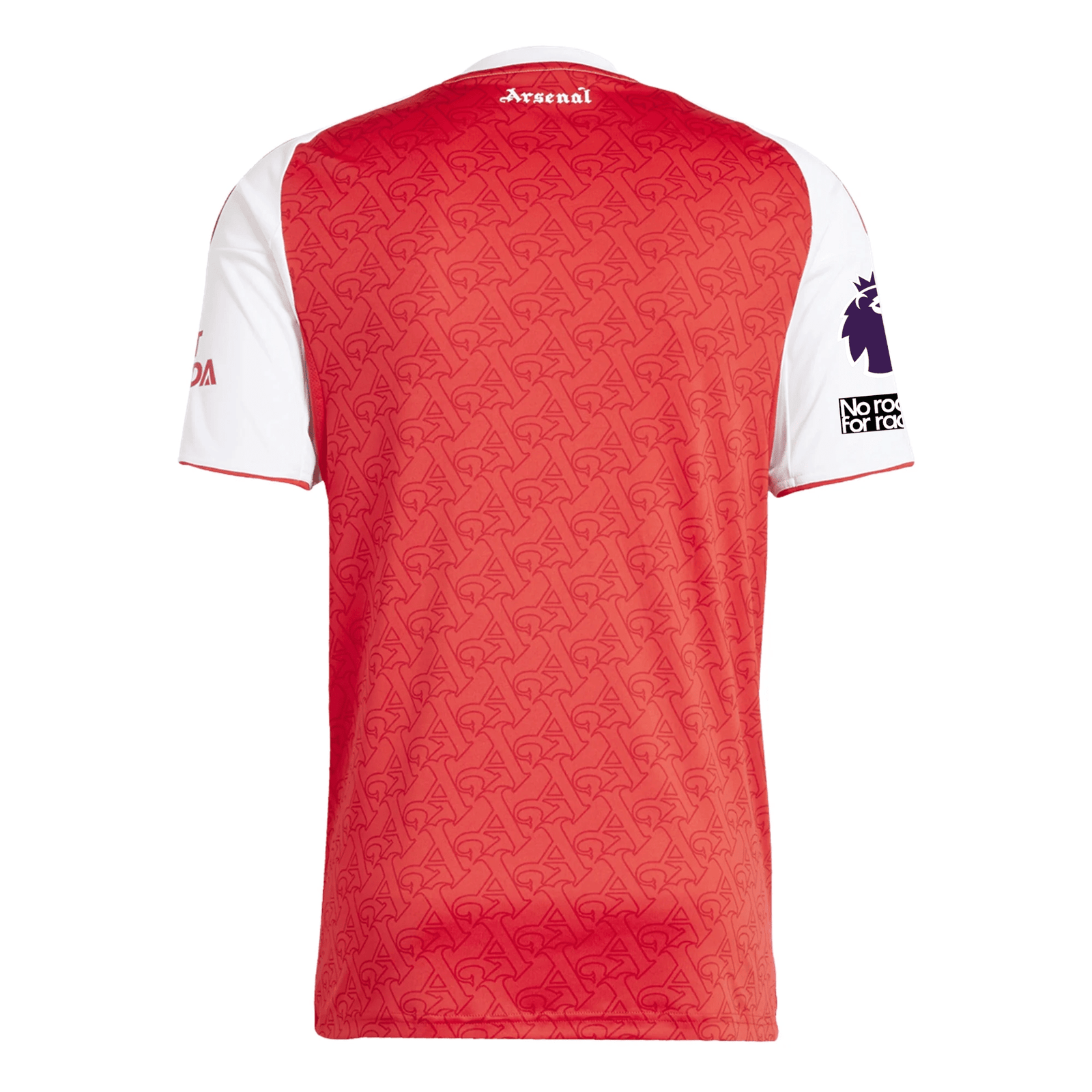 adidas Arsenal Eberechi Eze Home Jersey w/ EPL + No Room For Racism Patches 25/26 (Better Scarlet/White) | SoccerWearhouse
