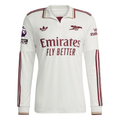 adidas Arsenal Third Long Sleeve Jersey w/ EPL + No Room For Racism 25/26 (White/Burgundy)
