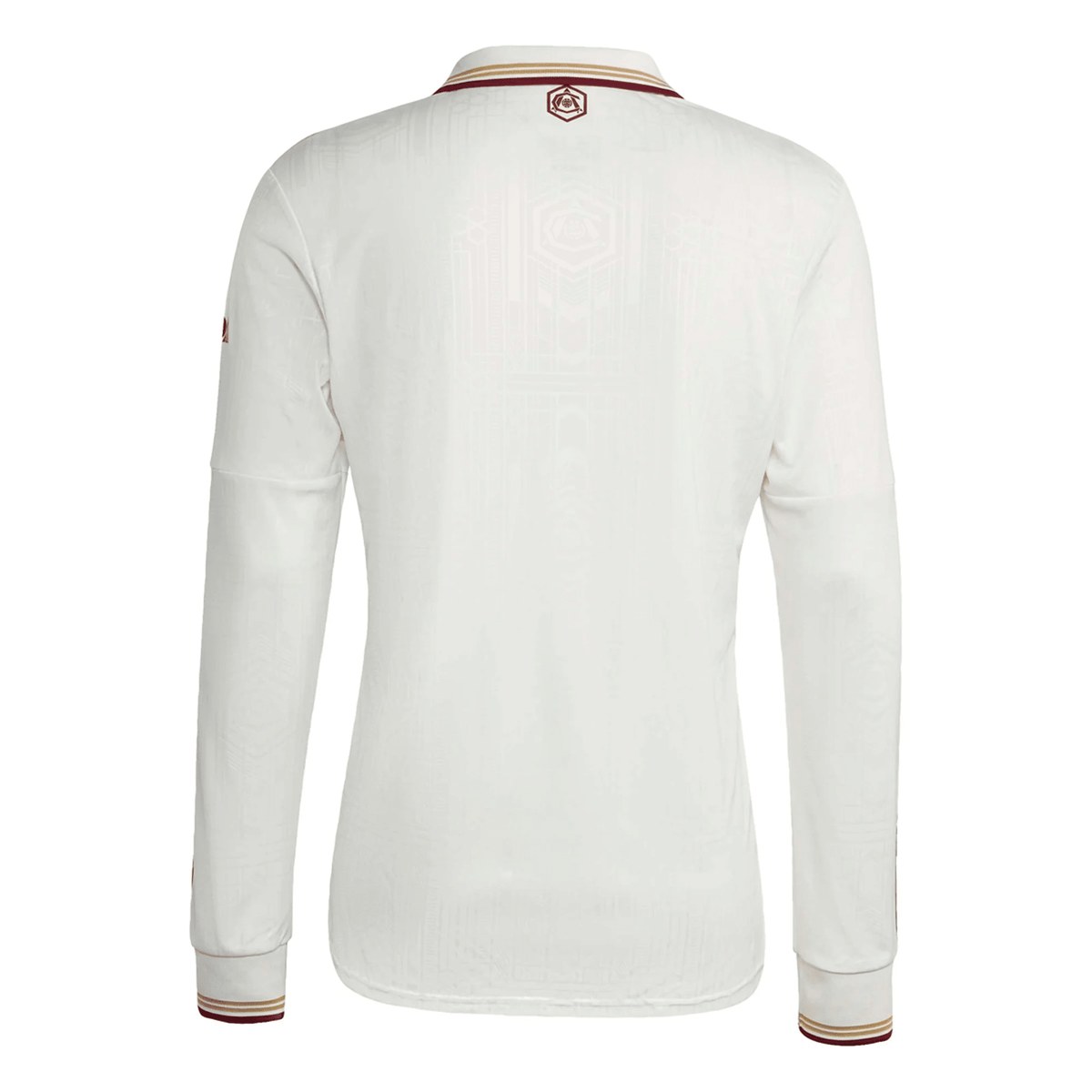 adidas Arsenal Third Long Sleeve Jersey 25/26 (White/Burgundy) | SoccerWearhouse
