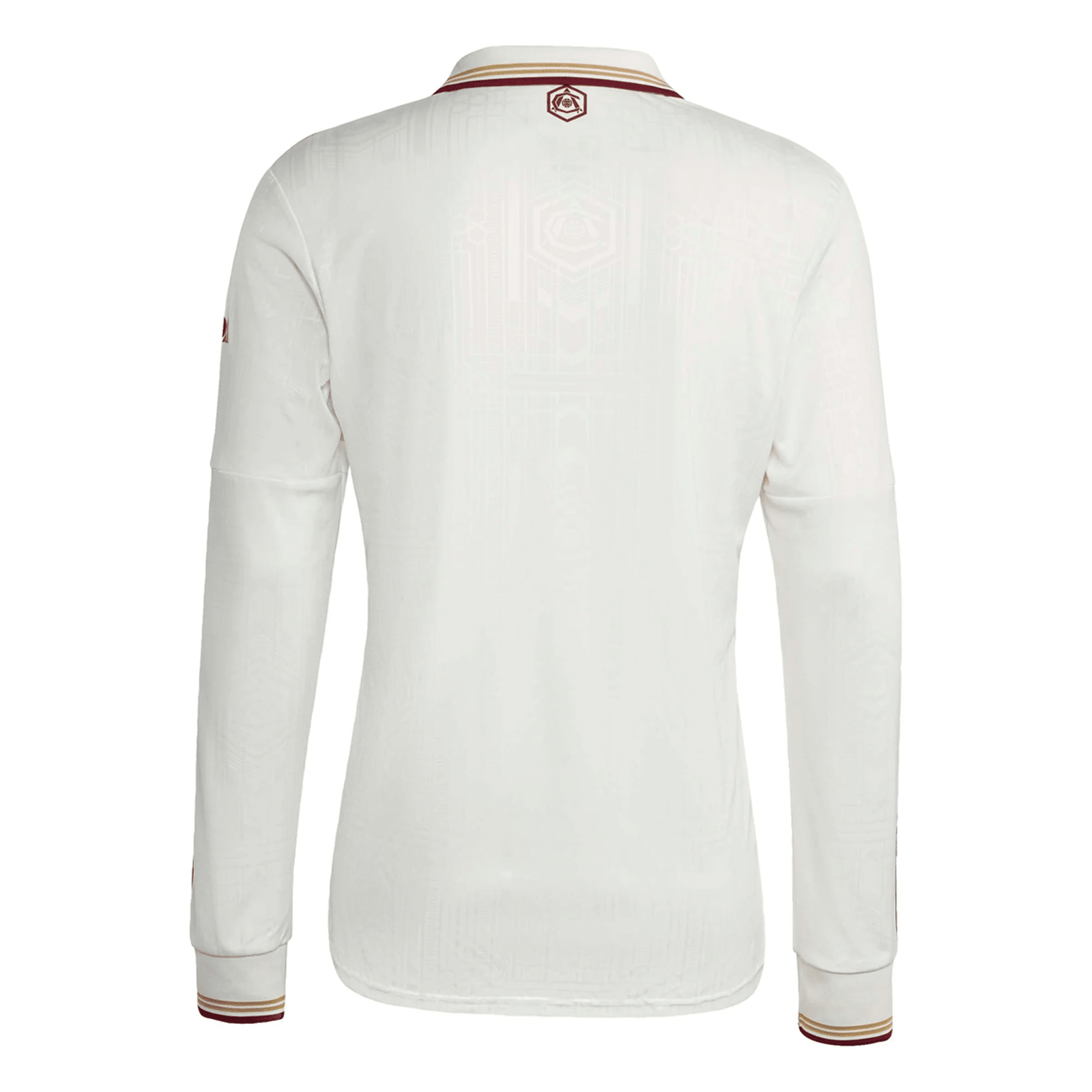 adidas Arsenal Third Long Sleeve Jersey 25/26 (White/Burgundy) | SoccerWearhouse