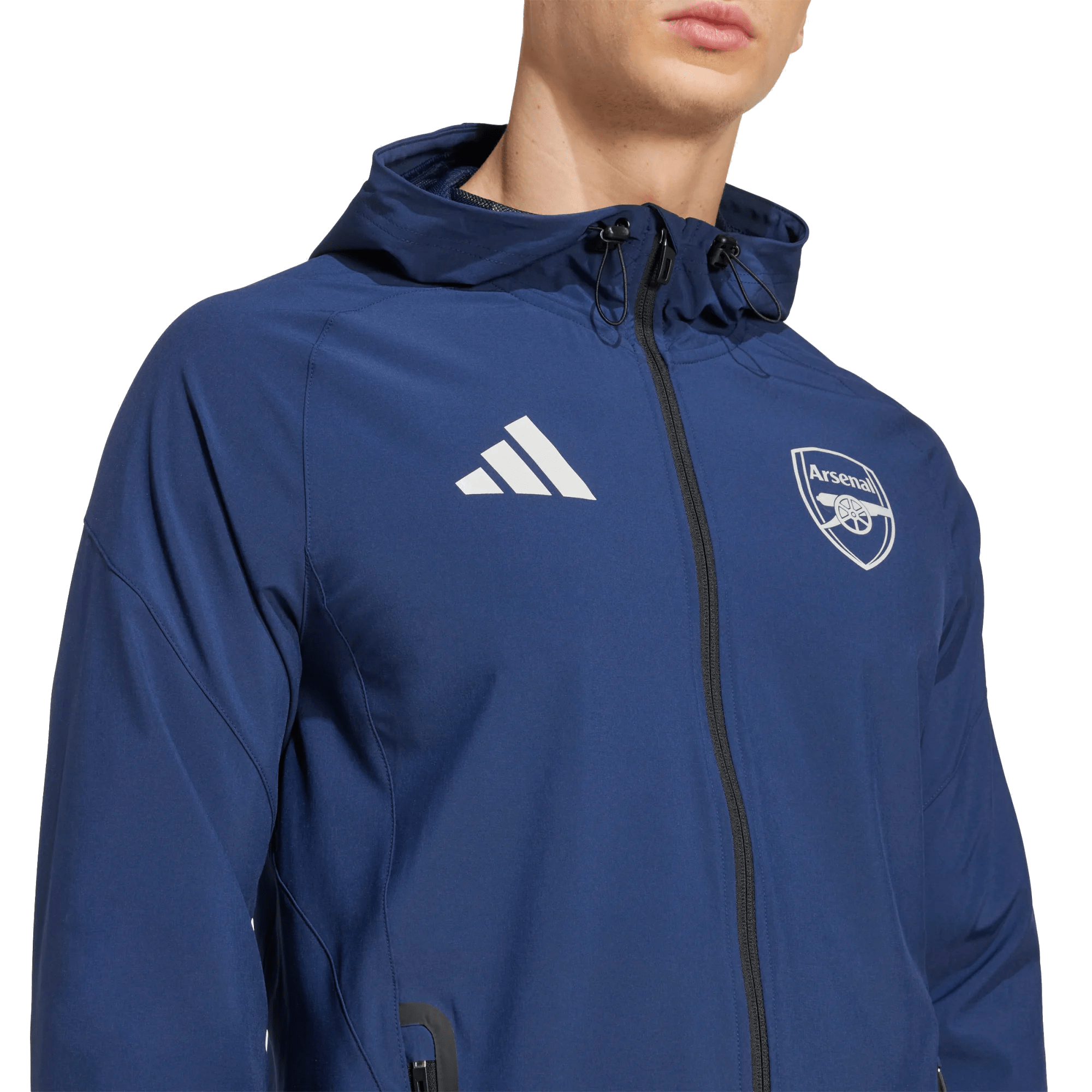 adidas Arsenal Tiro 25 Competition VIS Tech Travel Jacket (Navy)