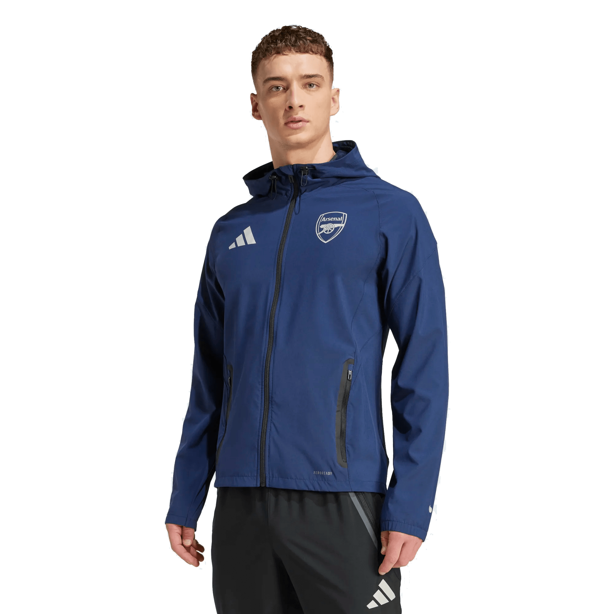 adidas Arsenal Tiro 25 Competition VIS Tech Travel Jacket (Navy) adidas Arsenal Tiro 25 Competition VIS Tech Travel Jacket (Navy)