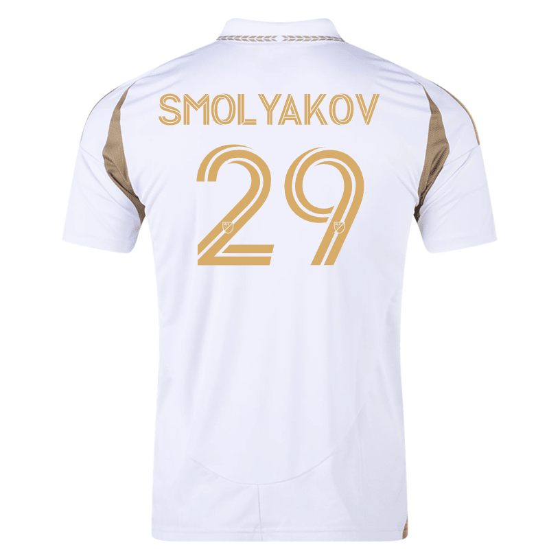 adidas Artem Smolyakov LAFC Away Jersey 25/26 (White/Gold) | SoccerWearhouse