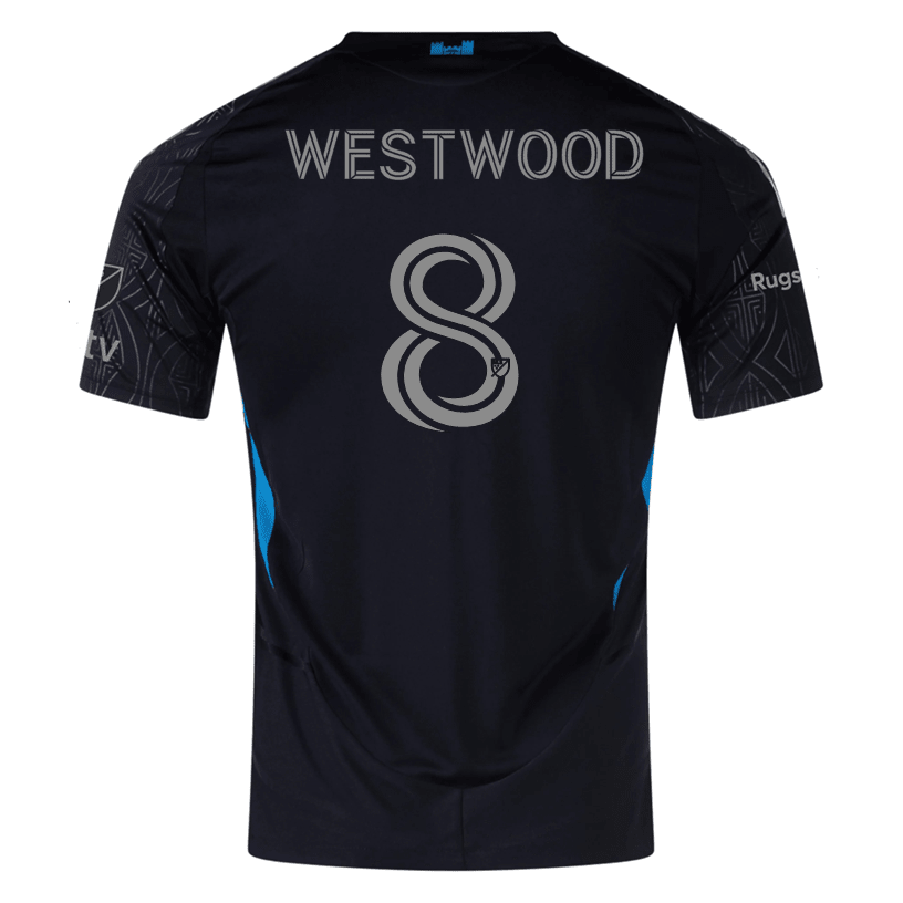 adidas Ashley Westwood Charlotte FC Authentic Away Jersey 25/26 (Black) | SoccerWearhouse