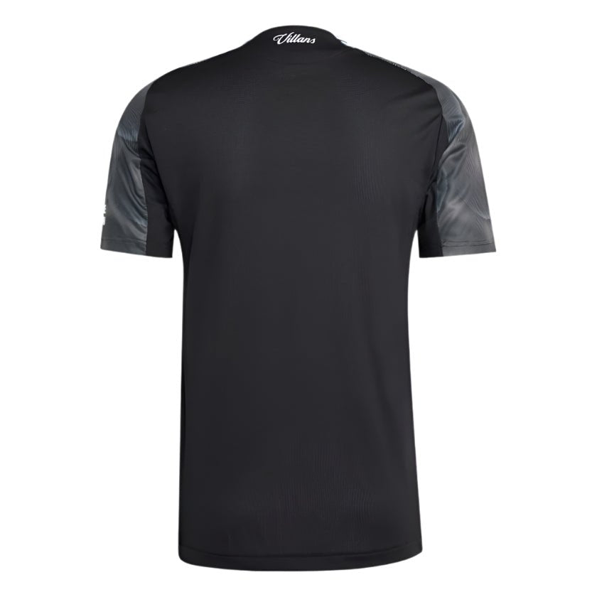 adidas Aston Villa 25/26 Authentic Away Jersey (Black/Global Blue) | SoccerWearhouse
