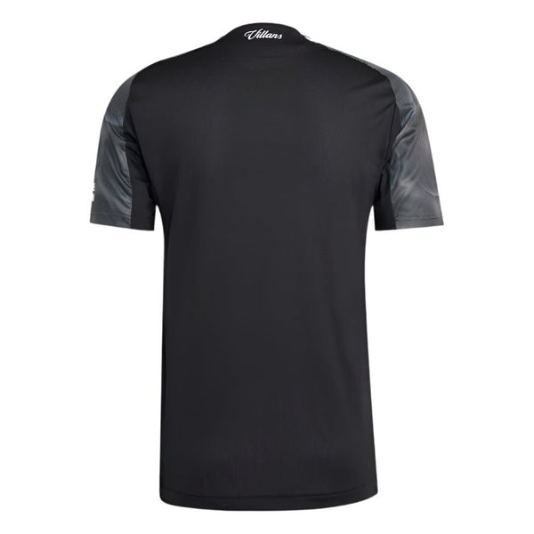 adidas Aston Villa 25/26 Authentic Away Jersey (Black/Global Blue)