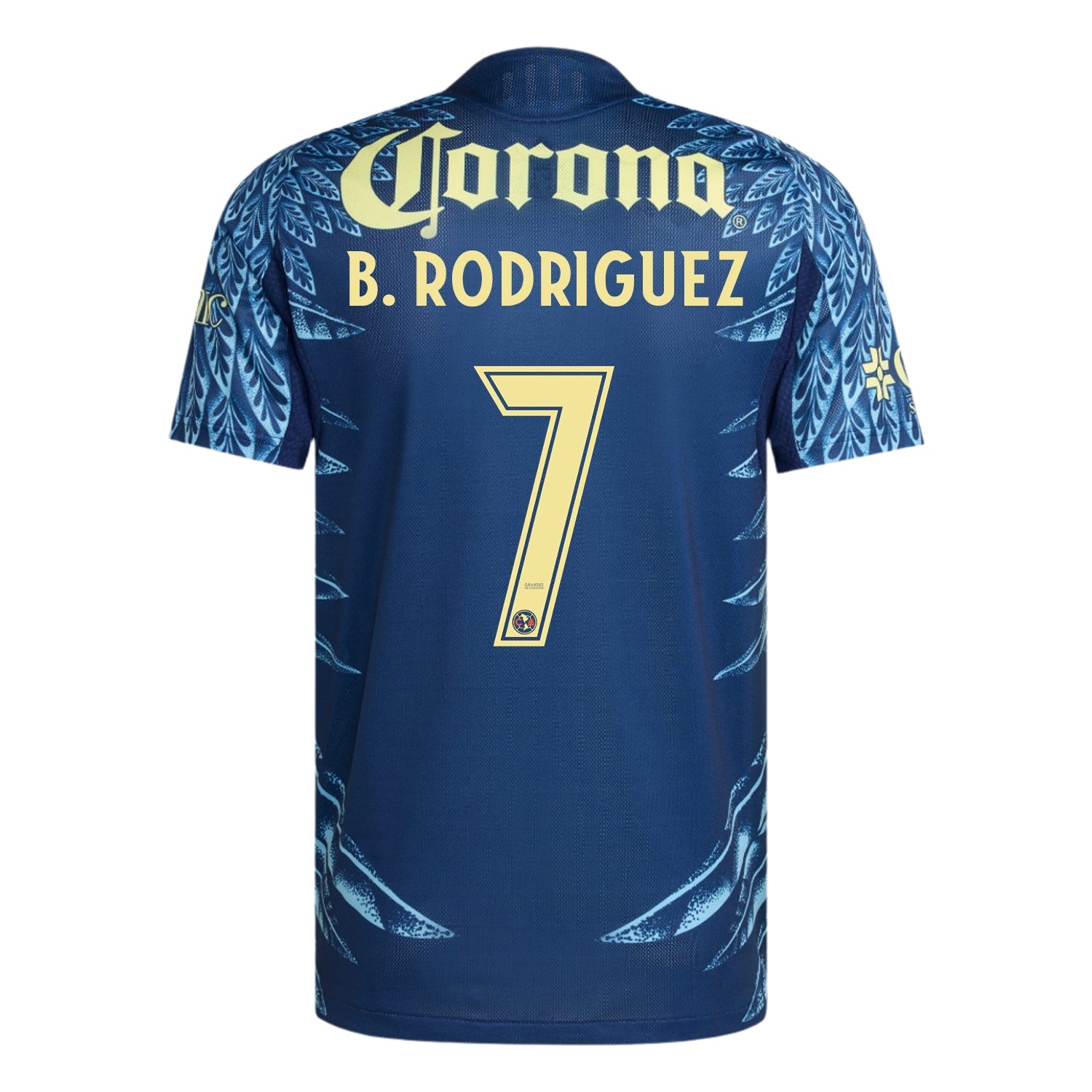 adidas B. Rodriguez Men's Club América 25/26 Authentic Away Jersey (Blue) | SoccerWearhouse