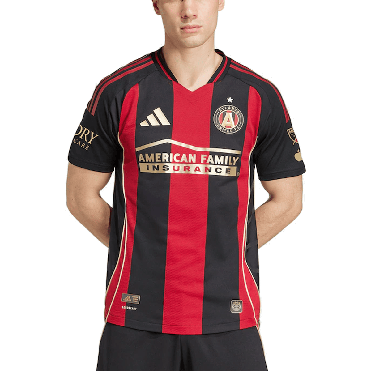 adidas Bartosz Slisz Atlanta United Authentic Home Jersey w/ MLS Patches 25/26 (Red/Black) | SoccerWearhouse