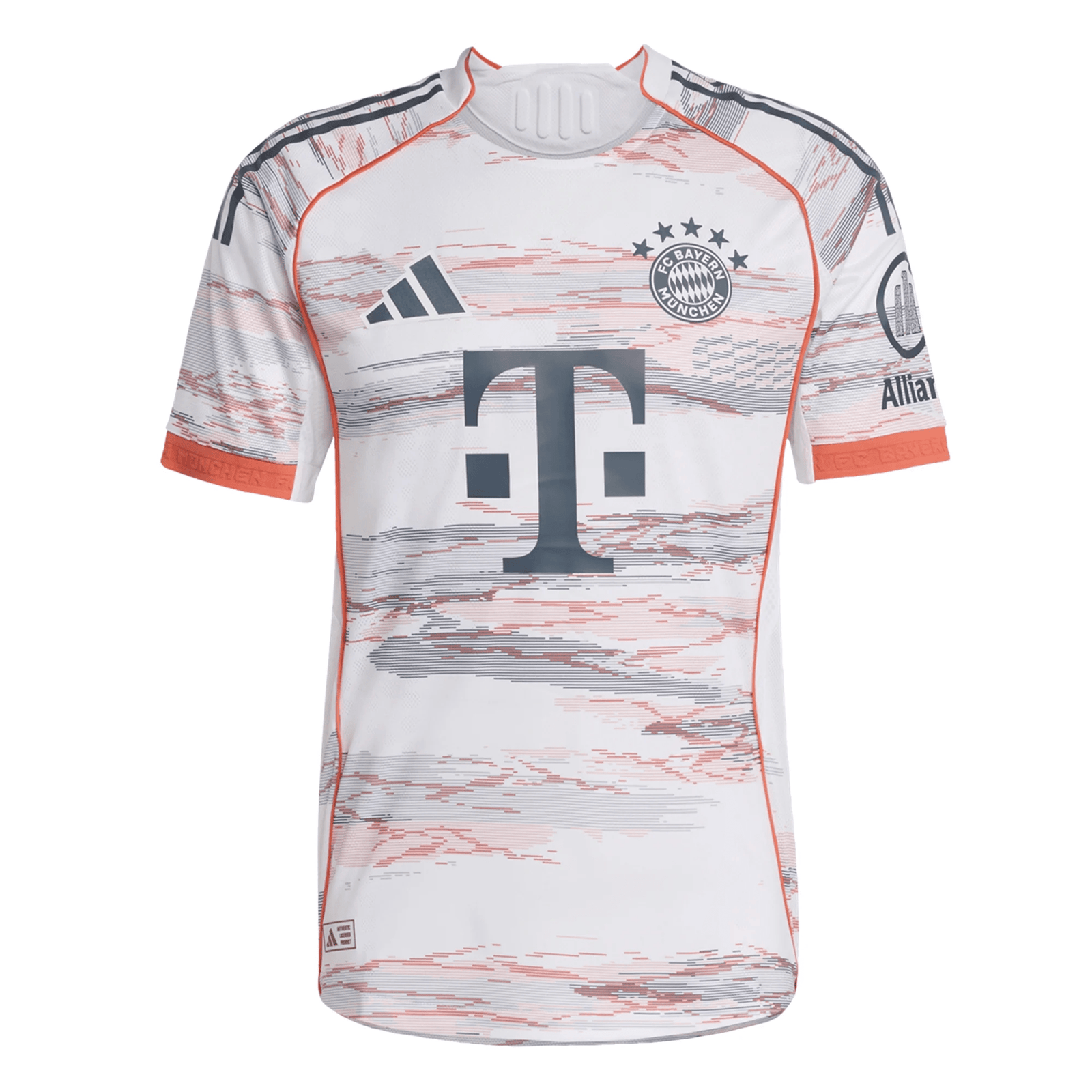 adidas Bayern Munich Authentic Away Jersey 25/26 (White/Red) | SoccerWearhouse