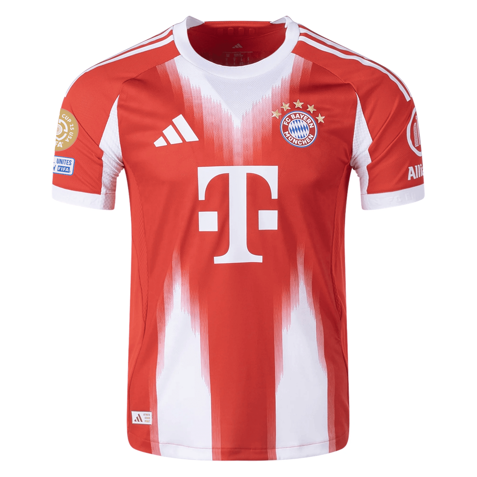 adidas Bayern Munich Authentic Harry Kane Home Jersey w/ Club World Cup Patches 25/26 (Red) | SoccerWearhouse
