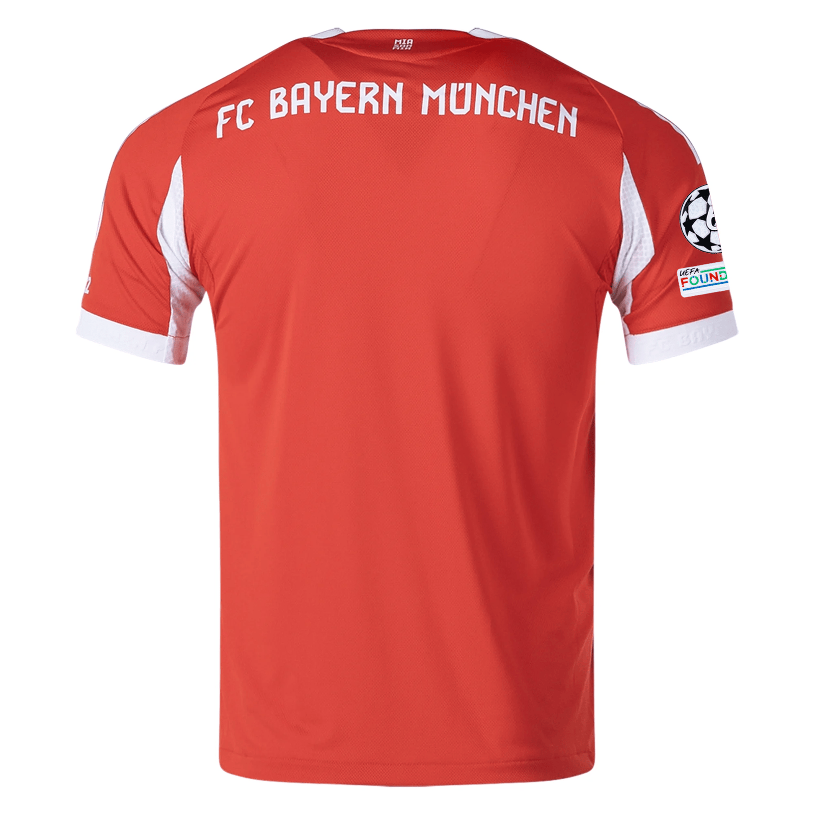adidas Bayern Munich Authentic Harry Kane Home Jersey w/ Champion League Patches 25/26 (Red) | SoccerWearhouse