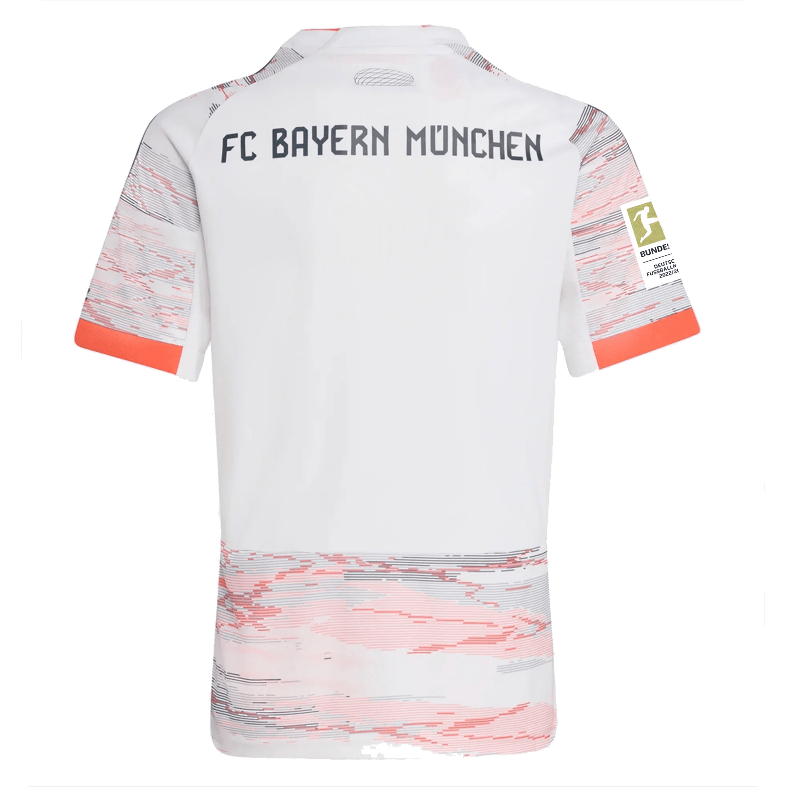 adidas Bayern Munich Away Jersey w/ Bundesliga Champion Patch 25/26 (White/Red) | SoccerWearhouse
