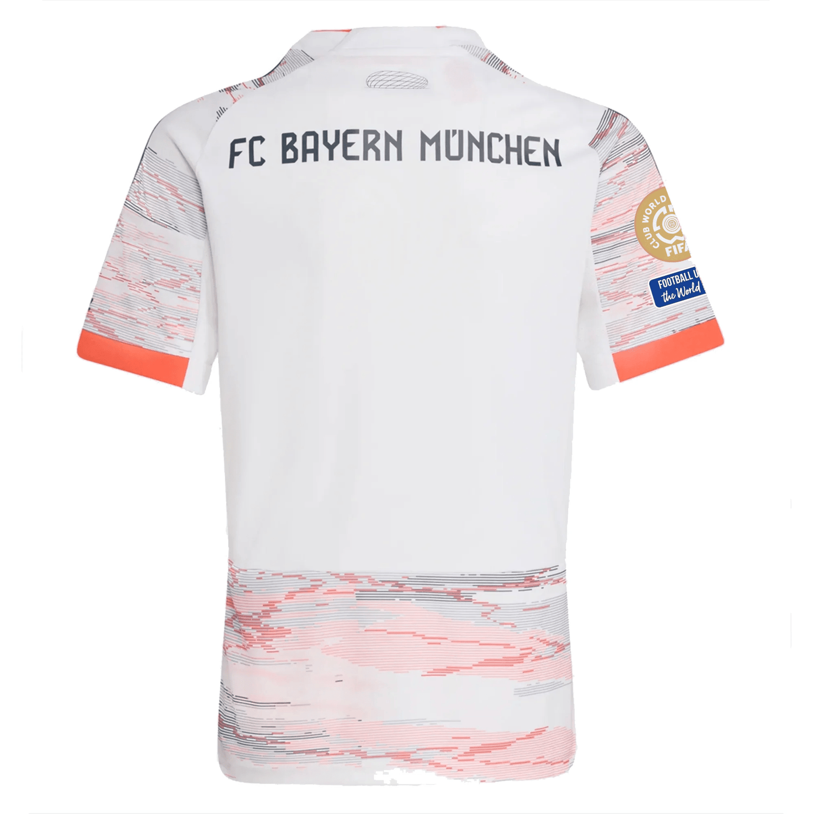 adidas Bayern Munich Harry Kane Away Jersey w/ Club World Cup Patches 25/26 (White/Red) | SoccerWearhouse