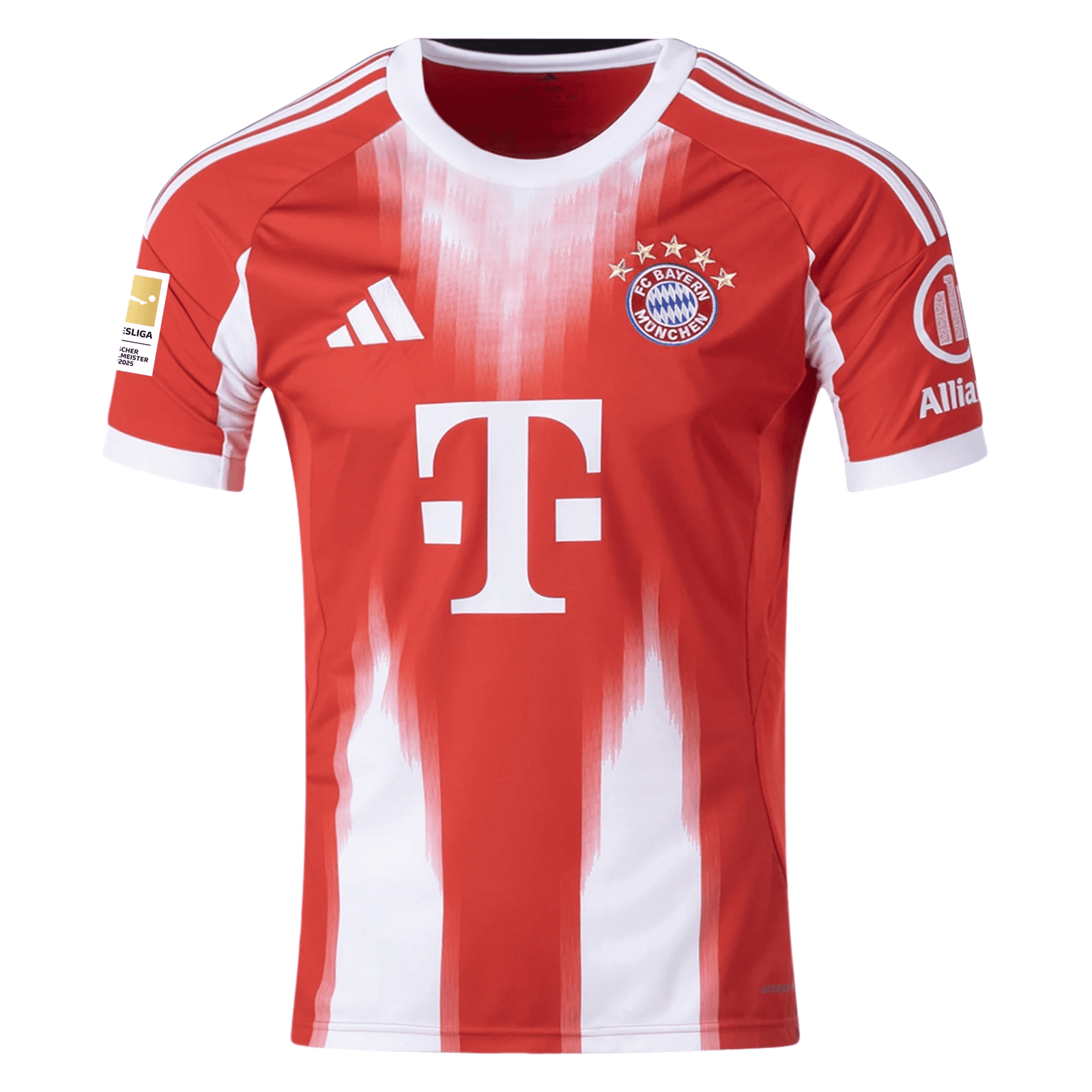 adidas Bayern Munich Harry Kane Home Jersey w/ Bundesliga Champion Patch 25/26 (Red) | SoccerWearhouse