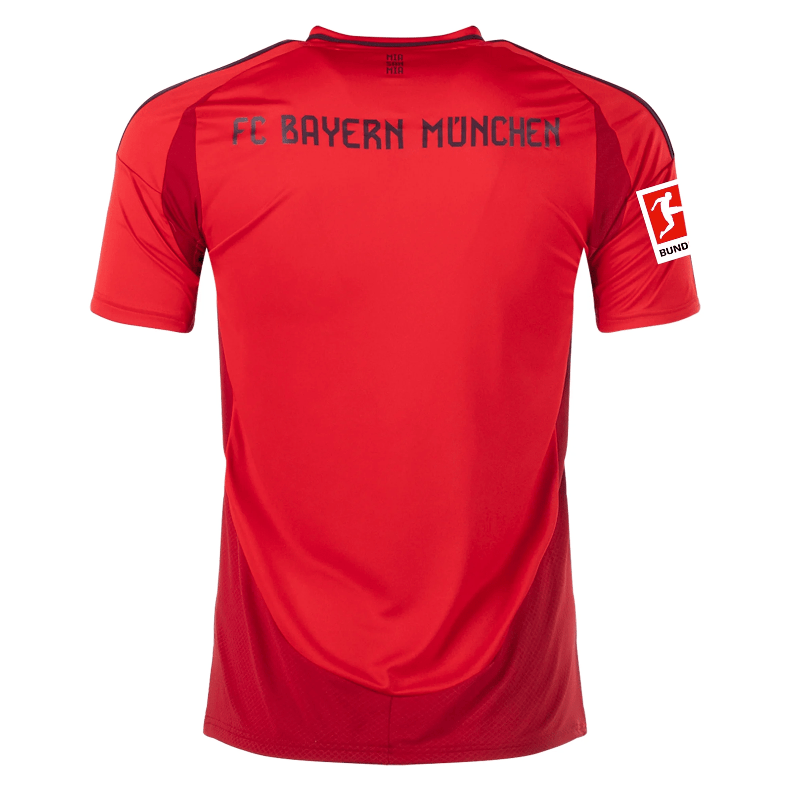 adidas Bayern Munich Home Jersey w/ Bundesliga Patch 24/25 (Red/Black) | SoccerWearhouse