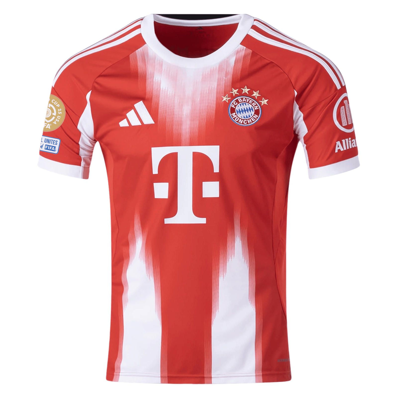 adidas Bayern Munich Home Jersey w/ Club World Cup Patches 25/26 (Red) | SoccerWearhouse