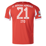 adidas Bayern Munich Olise Home Jersey w/ Champions League Patches 25/