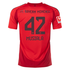 adidas Bayern Munich Jamal Musiala Home Jersey w/ Bundesliga Patch 24/