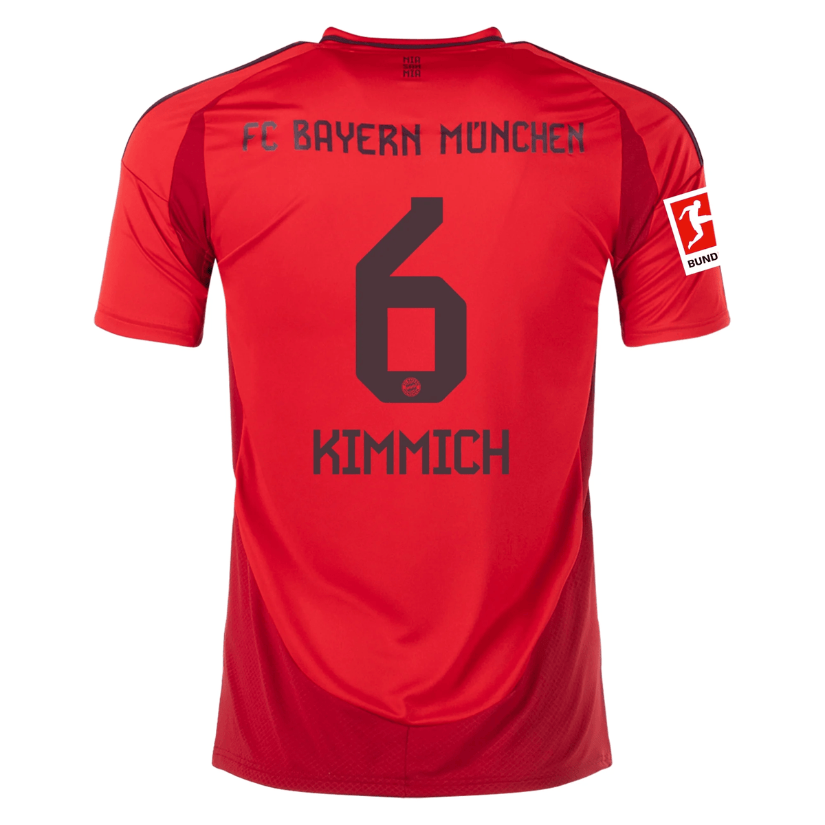 adidas Bayern Munich Joshua Kimmich Home Jersey w/ Bundesliga Patch 24/25 (Red/Black) | SoccerWearhouse