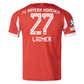 adidas Bayern Munich Laimer Home Jersey w/ Champions League Patches 25/26 (Red)