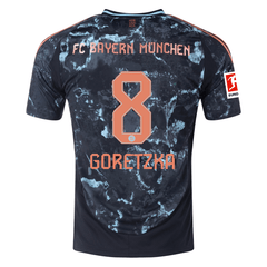 adidas Bayern Munich Leon Goretzka Away Jersey w/ Bundesliga Patch 24/