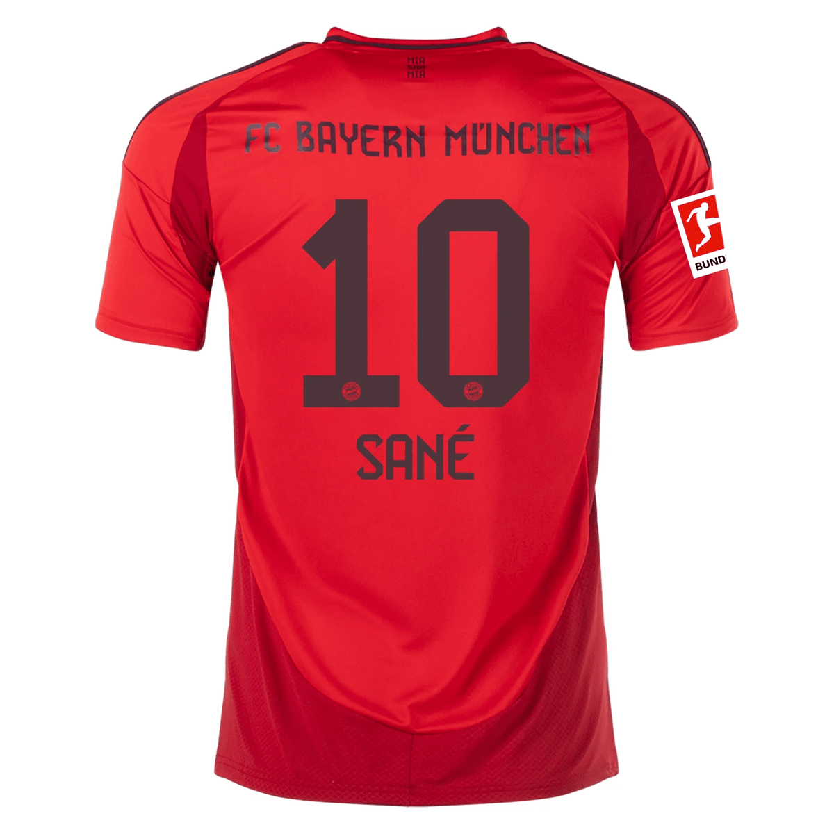 adidas Bayern Munich Leroy Sane Home Jersey w/ Bundesliga Patch 24/25 (Red/Black) | SoccerWearhouse