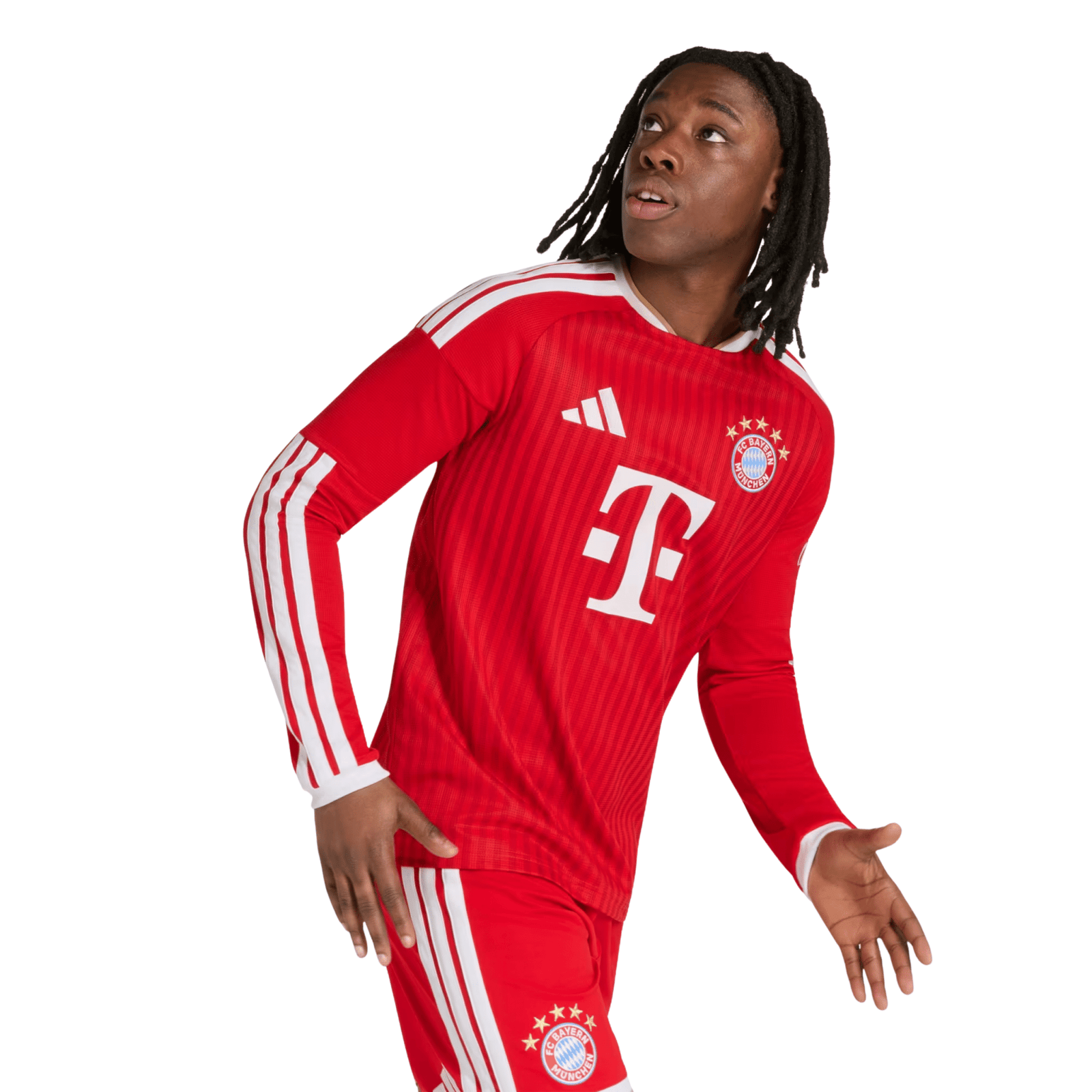 adidas Bayern Munich Long Sleeve Home Jersey 26/27 (Red) | SoccerWearhouse
