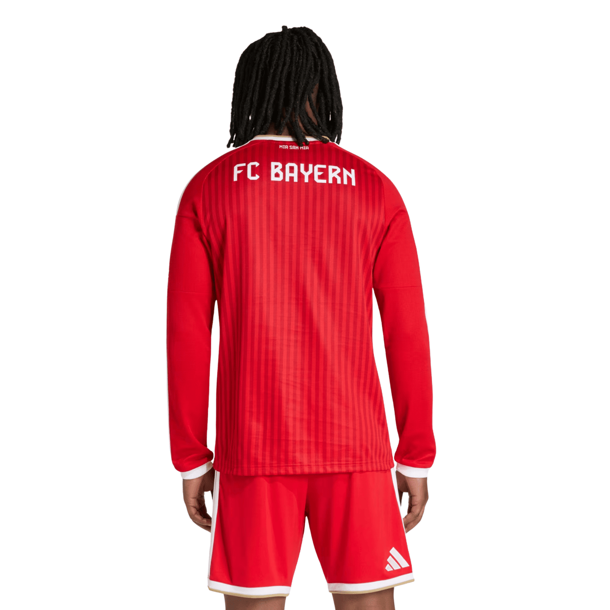 adidas Bayern Munich Long Sleeve Home Jersey 26/27 (Red) | SoccerWearhouse