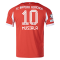 adidas Bayern Munich Musiala Home Jersey w/ Champions League Patches 25/26 (Red)