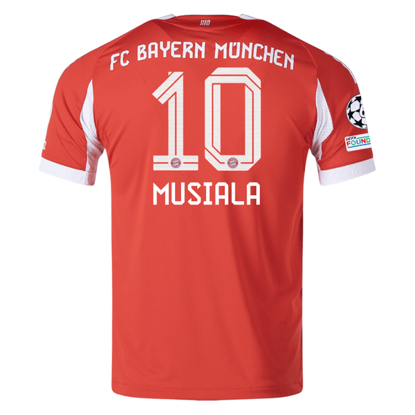 adidas Bayern Munich Musiala Home Jersey w/ Champions League Patches 2