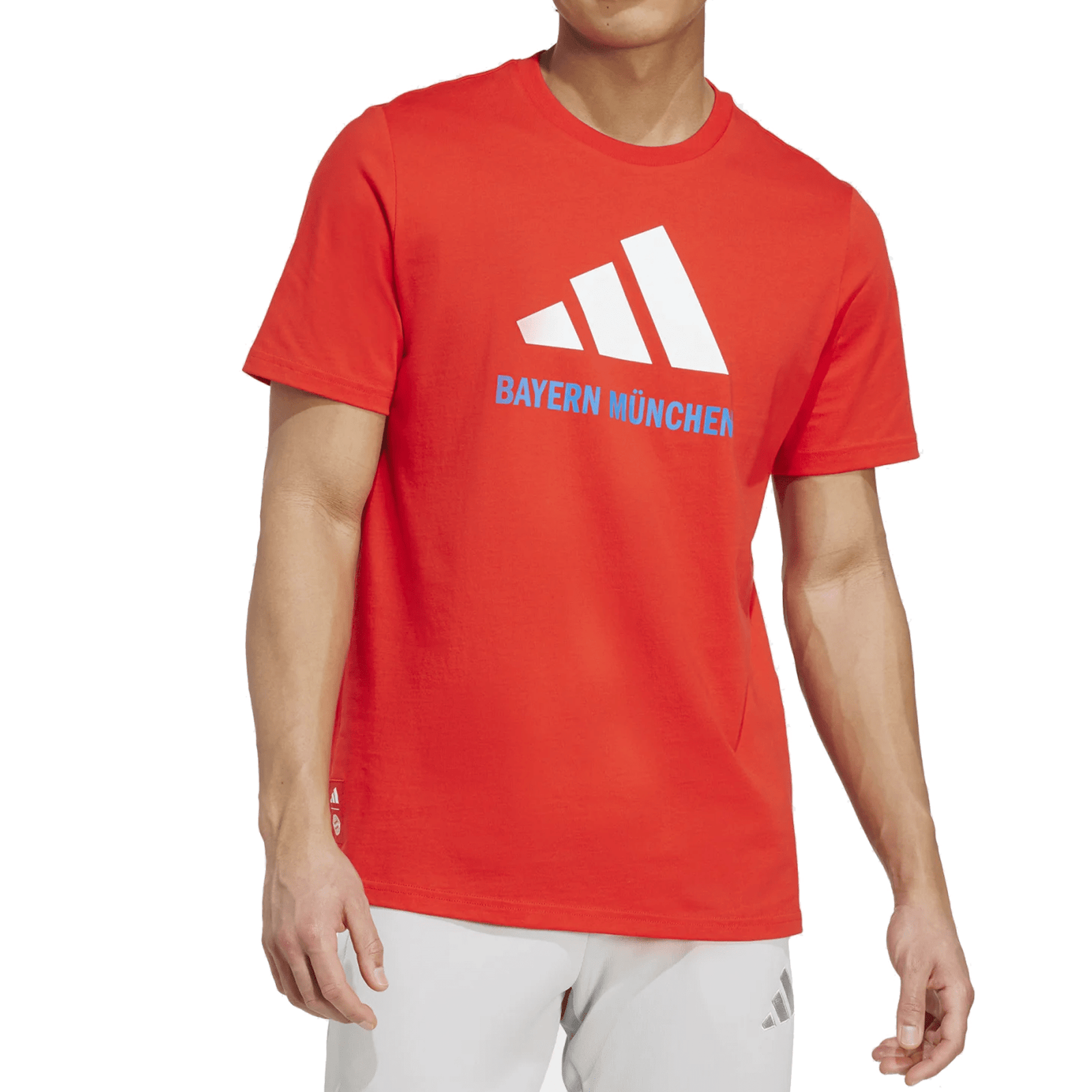 adidas Bayern Munich Season Graphic T-Shirt (Red/White) | SoccerWearhouse