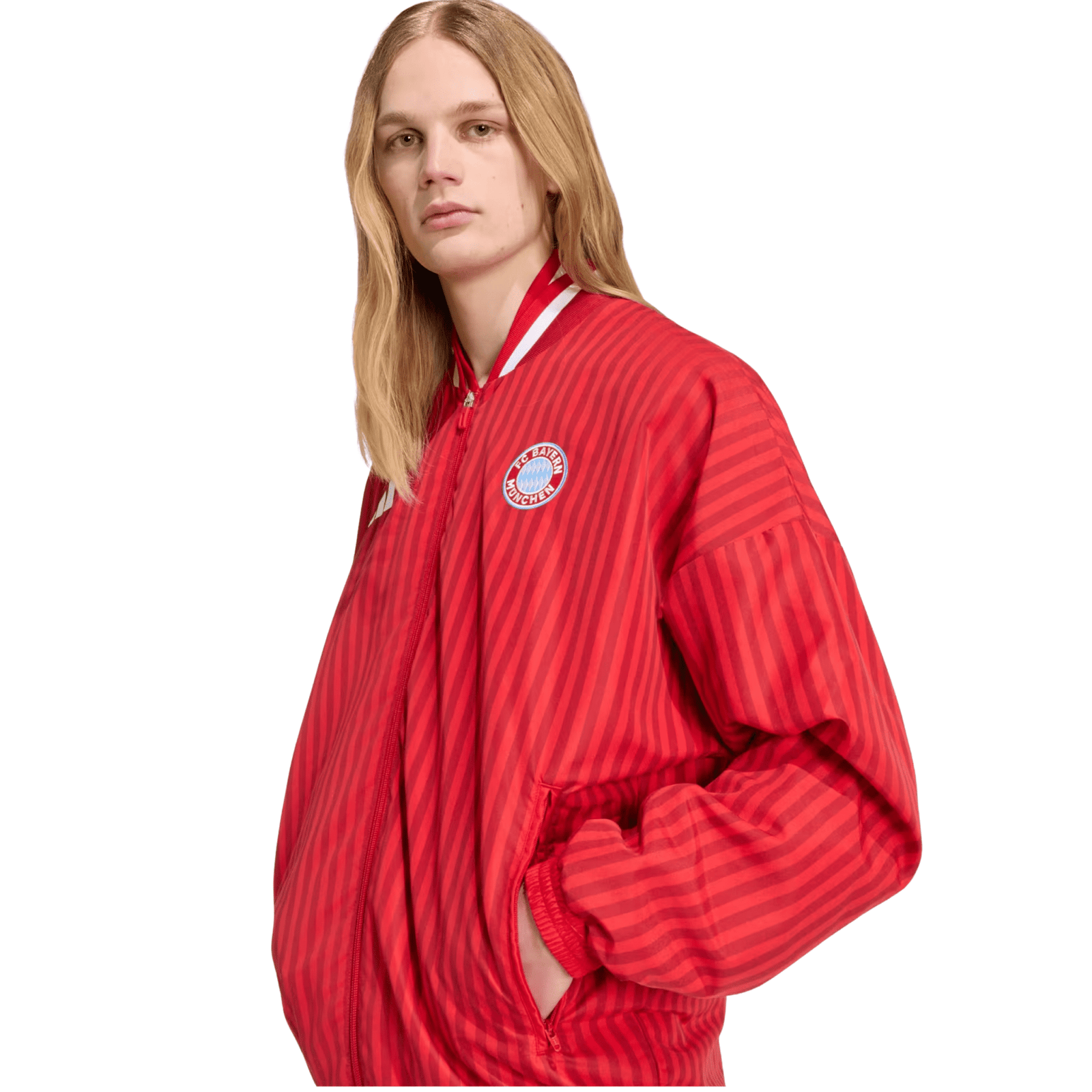 adidas Bayern Munich Stadium Track Top 26/27 (Red) | SoccerWearhouse