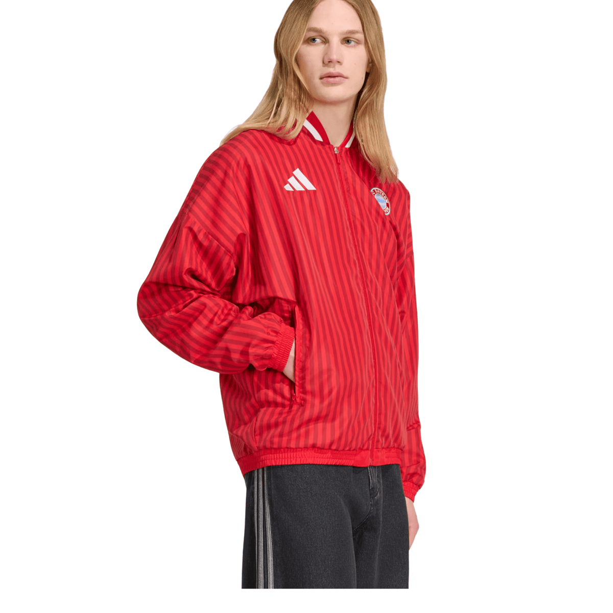 adidas Bayern Munich Stadium Track Top 26/27 (Red) | SoccerWearhouse