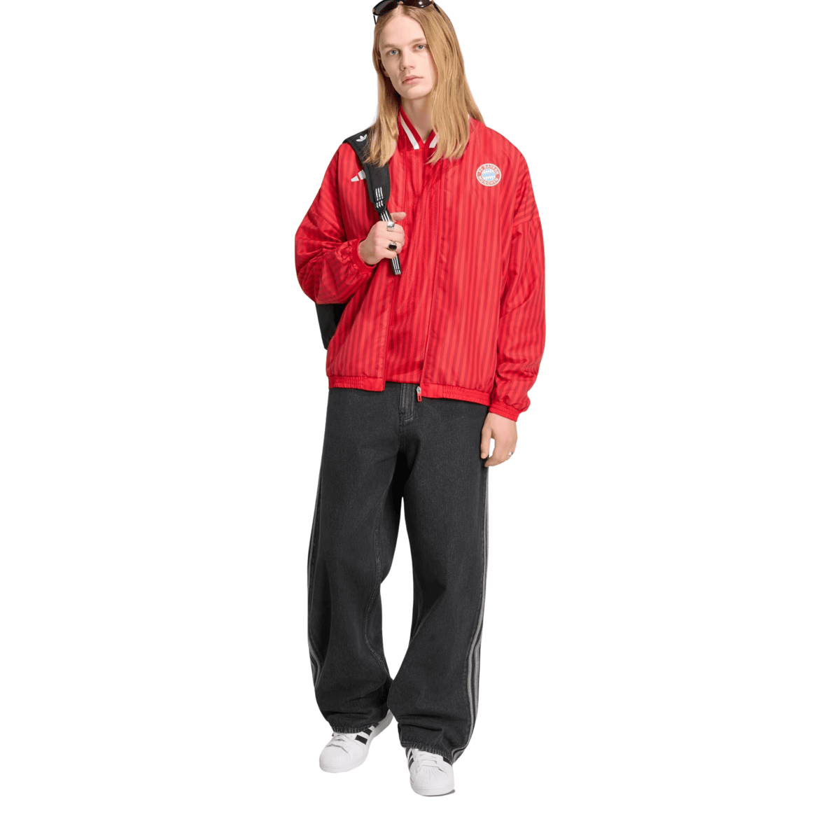 adidas Bayern Munich Stadium Track Top 26/27 (Red) | SoccerWearhouse
