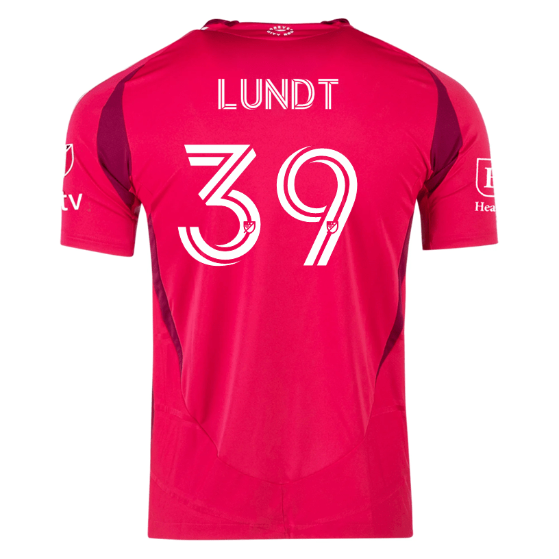 adidas Ben Lundt St. Louis FC Authentic Home Jersey 25/26 (Power Pink) | SoccerWearhouse