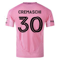 adidas Benjamin Cremaschi Inter Miami CF Authentic Home Jersey 25/26 w/ MLS Patches + Sponsor (Easy Pink)