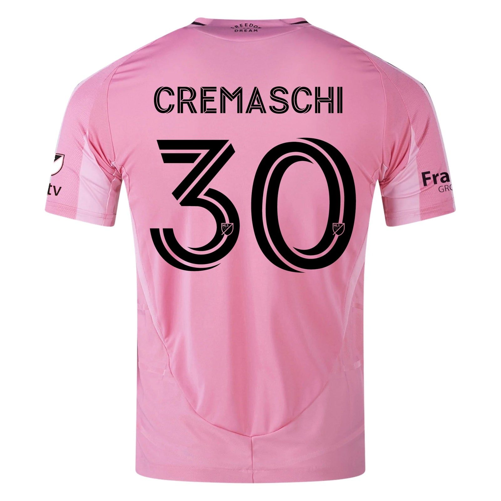 adidas Benjamin Cremaschi Inter Miami CF Authentic Home Jersey 25/26 w/ MLS Patches + Sponsor (Easy Pink) | SoccerWearhouse
