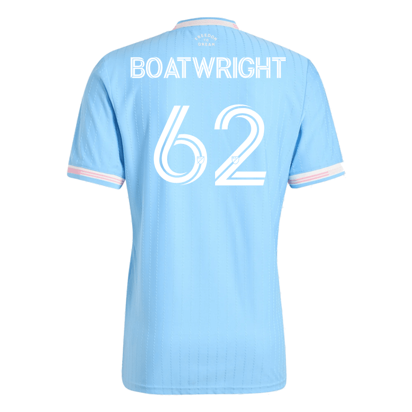 adidas Boatwright Inter Miami Authentic Third Jersey 25/26 (Blue/Pink) | SoccerWearhouse