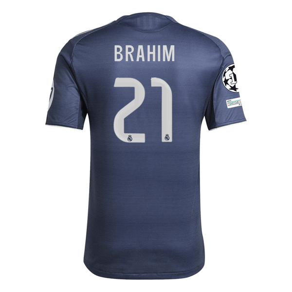 adidas Brahim Díaz Real Madrid Authentic Away Jersey 25/26 w/ Champion