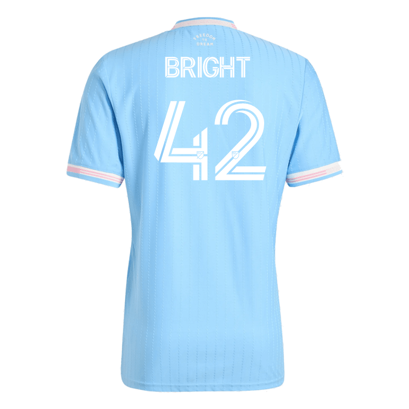 adidas Bright Inter Miami Authentic Third Jersey 25/26 (Blue/Pink) | SoccerWearhouse