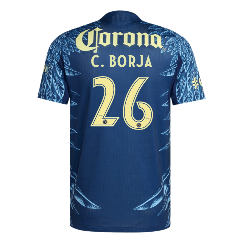 adidas C. Borja Men's Club América 25/26 Authentic Away Jersey (Blue) | SoccerWearhouse