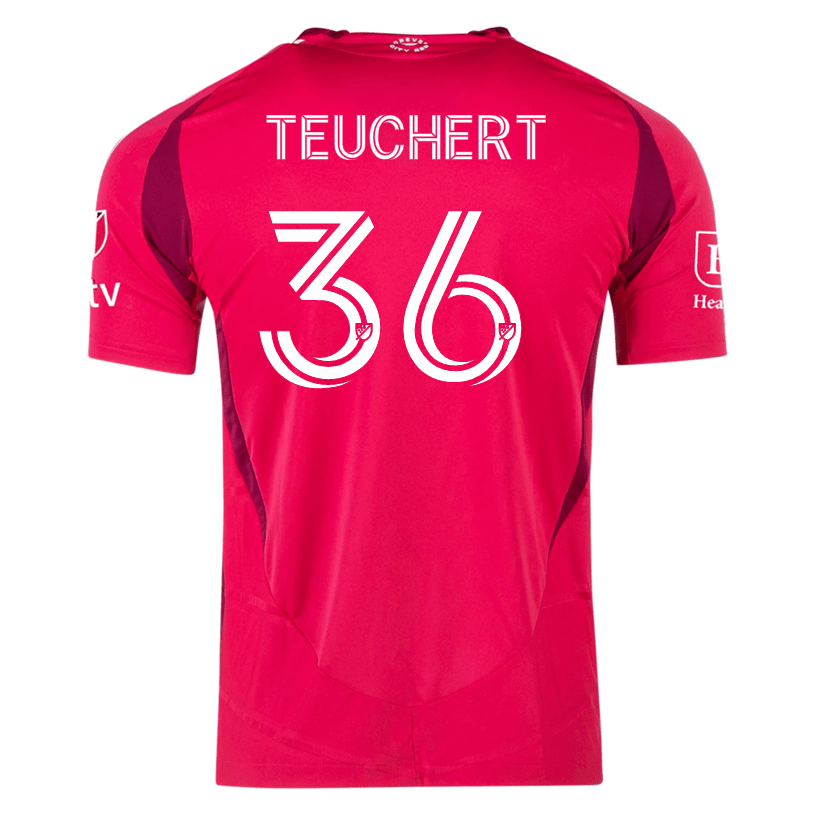 adidas Cedric Teuchert St. Louis FC Authentic Home Jersey 25/26 (Power Pink) | SoccerWearhouse