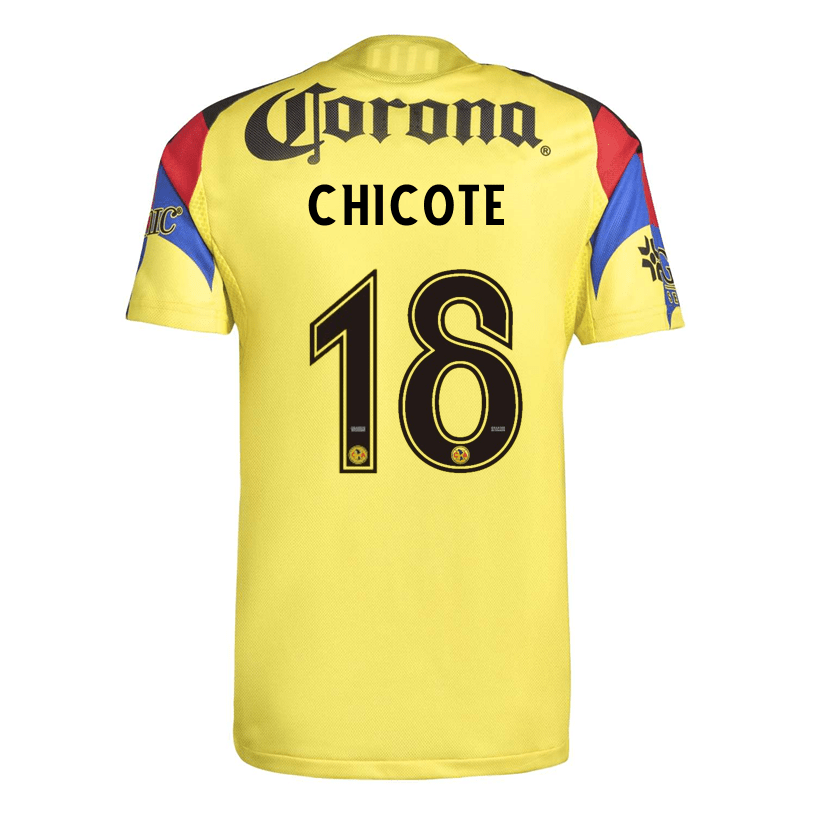 adidas Chicote Men's Club America 25/26 Authentic Home Jersey (Yellow) | SoccerWearhouse