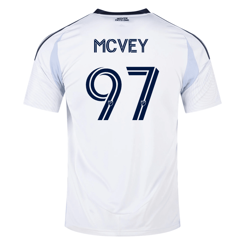 adidas Chris McVey San Diego FC Away Jersey 25/26 (White) | SoccerWearhouse