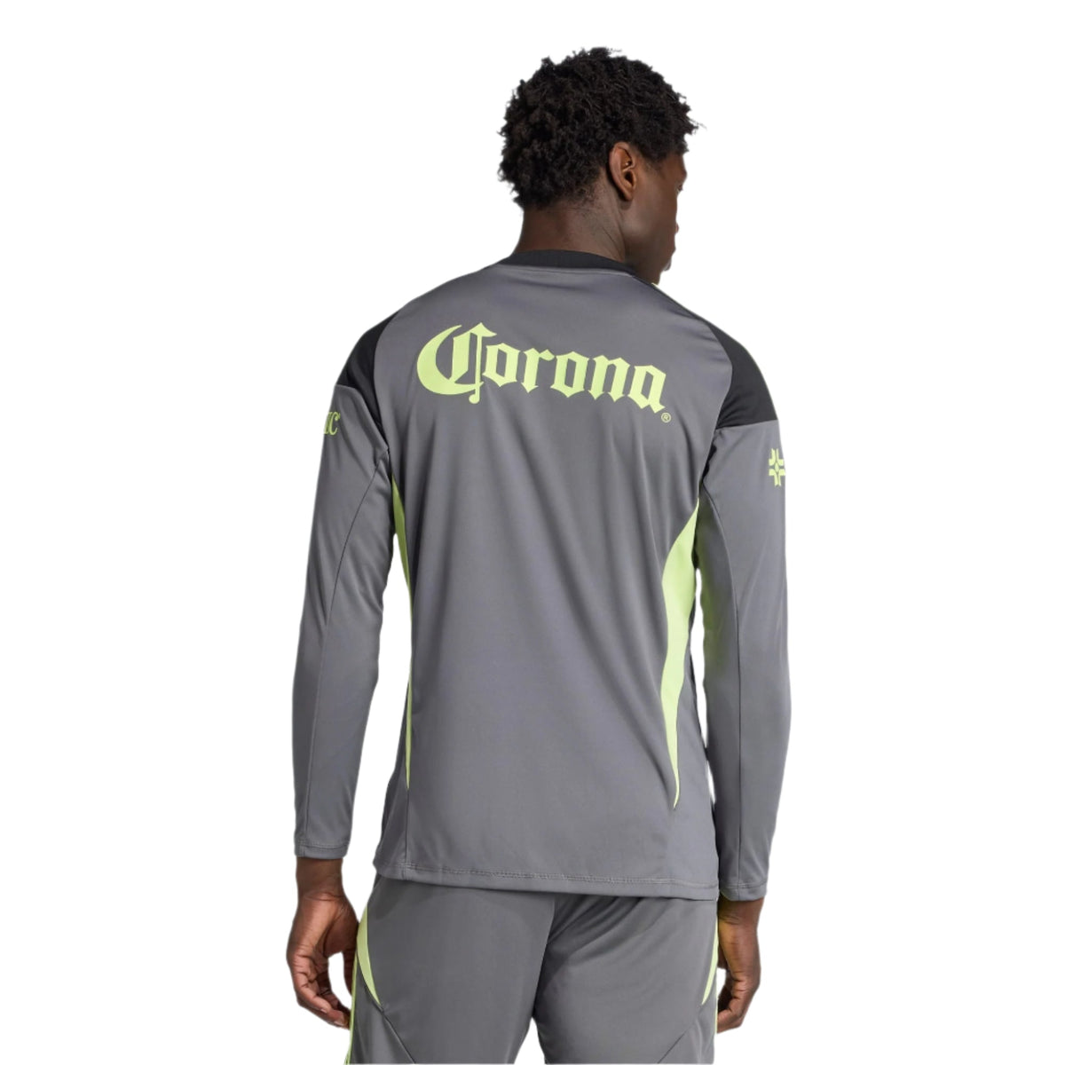 adidas Club América 25/26 Long Sleeve Goalkeeper Jersey (Black/Grey/Lime Green) | SoccerWearhouse